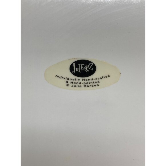 Juleez Hand-Painted Ceramic Snowman Christmas Plate - Picture 4 of 4